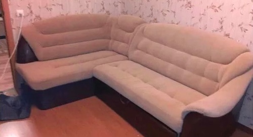 Перетяжка углового дивана. Решетниково